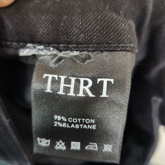 THRT Mens Distressed Side Striped Skinny Jeans 36x32 - Picture 4 of 8